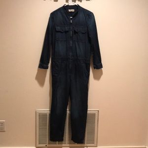 coverall zip jumpsuit